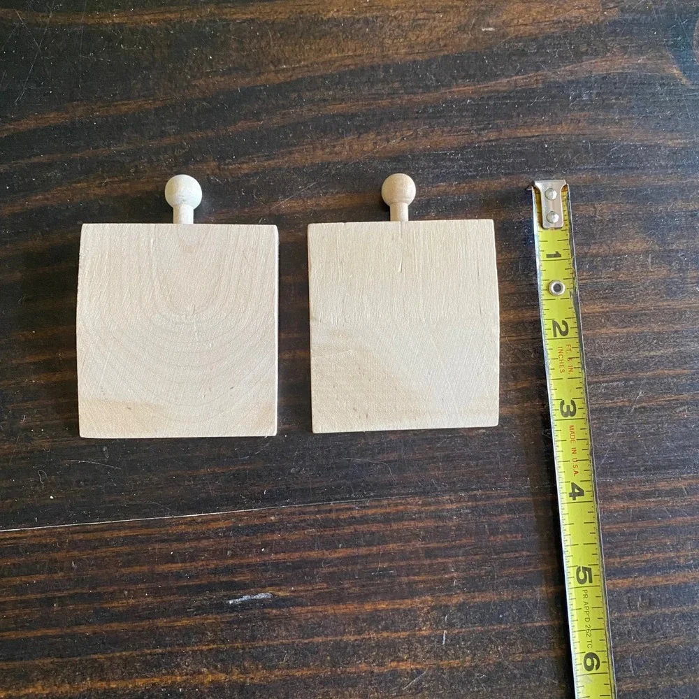 Natural Wood Toy Train Track to surface Buffers End Stops Brio Thomas Compatible